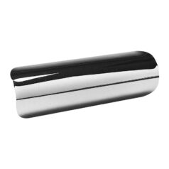 Straight Universal Heat Shield Smooth Black 1,75"