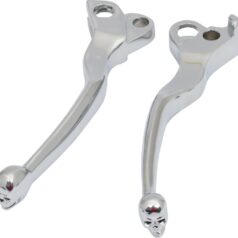 72-81 FL Shovel, 72-81 FX Shovel, 72-81 SportsterSkull Hand Control Replacement Lever Chrome Cable Clutch