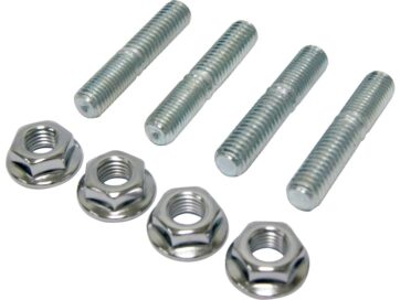 85-94 FX Model, 86-20 Sportster, 91-17 Dyna, 84-17 Softail, 86-16 Touring, 09-16 TrikeExhaust Studs and Nut Kit Exhaust Studs and Nuts Kit Chrome