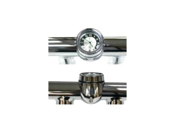 HBAR MOUNTED CLOCK 1IN CHR