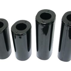 49-65 Panhead, 66-84 FL Shovel, 86-17 Softail, 86-13 TouringFork Slider Cover Black Gloss