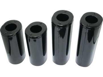 49-65 Panhead, 66-84 FL Shovel, 86-17 Softail, 86-13 TouringFork Slider Cover Black Gloss