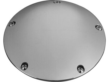 99-17 Dyna, 00-17 Softail, 99-15 Touring, (except 15 FLHTKL, 15 FLHTCUL), 09-16 TrikeDomed 5-Hole Derby Cover for Big Twins 5-hole Chrome
