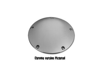 99-17 Dyna, 00-17 Softail, 99-15 Touring, (except 15 FLHTKL, 15 FLHTCUL), 09-16 TrikeDomed 5-Hole Derby Cover for Big Twins 5-hole Black Satin
