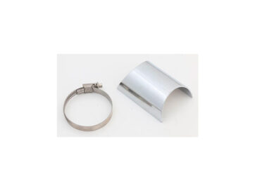 REAR STRAIGHT E3 HEATSHIELD S/S CHR. Heat Shield Rear