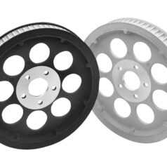 82-84 FL Shovel, 86-99 Touring, 87-99 Softail, 85-94 FX Model, 91-99 DynaOrginal Equipment Rear Belt Pulley Black 1 1/2" 70 teeth