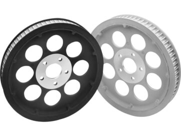 82-84 FL Shovel, 86-99 Touring, 87-99 Softail, 85-94 FX Model, 91-99 DynaOrginal Equipment Rear Belt Pulley Black 1 1/2" 70 teeth