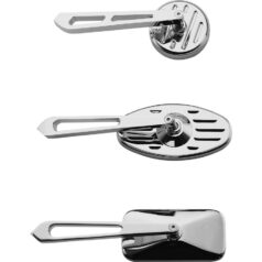 Custom Oval Mirror Short stem Chrome