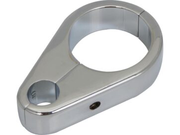 Cable Clamp For clutch cable and 1 1/8" diameter tubing Chrome