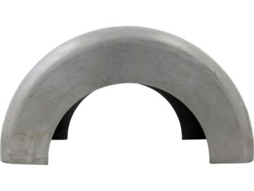 10 1/2" Roll-Your-Own Custom Blank Steel Rear Fender Smooth Side with 13 3/8" Radius