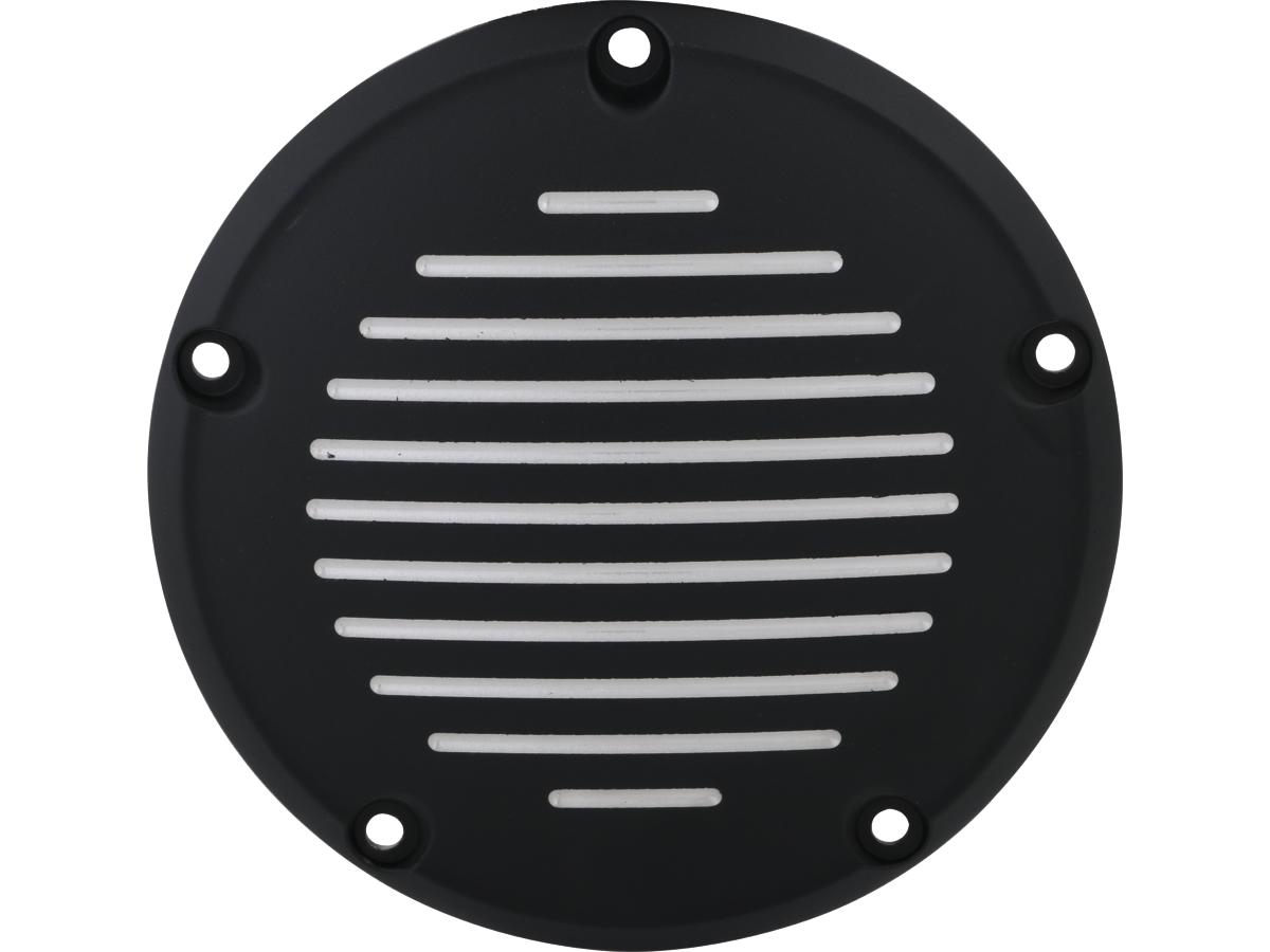 99-15 Touring, (except 15 FLHTKL, 15 FLHTCUL), 00-17 Softail, 99-17 DynaStanza Derby Cover 5-hole Black