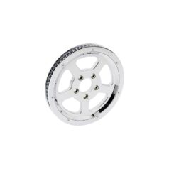 00-06 Touring5 spoke Rear Belt Pulley Chrome 20 mm 65 teeth