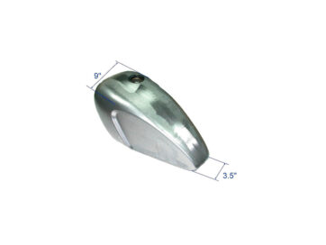 Legacy Steel Custom Gas Tank With right hand bung and 3 piece weld on mounting bracket kit for custom build applications