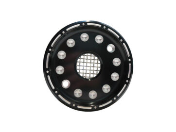 04-17 SportsterOutlaw Black/Raw Machined Sprocket Cover Kit
