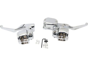 14-20 SportsterSportster 14-up Handlebar Control Kit Chrome 14 mm Cable Clutch ABS Single Disc