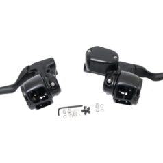 14-20 SportsterSportster 14-up Handlebar Control Kit Black 1/2" Cable Clutch Non-ABS Single Disc