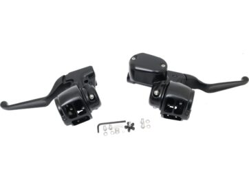 14-20 SportsterSportster 14-up Handlebar Control Kit Black 1/2" Cable Clutch Non-ABS Single Disc