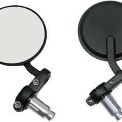 Cafe Style Bar End Mirror Black