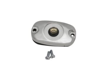 00-05 Softail, 99-04 TouringSmooth Master Cylinder Cover With sight glass Chrome
