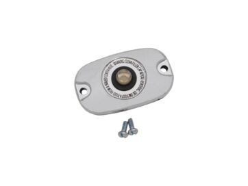 06-17 Softail, 05-07 Touring, 06-17 DynaSmooth Master Cylinder Cover With sight glass Chrome