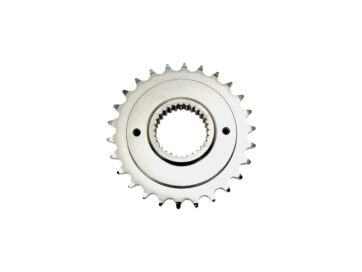 06-17 Dyna, 07-17 Softail, 07 Touring26 Teeth, 1/2" Offset Transmission Sprocket Silver