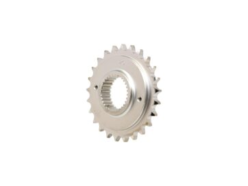 06-17 Dyna, 07-17 Softail, 07 Touring25 Teeth, 1/2" Offset Transmission Sprocket Silver