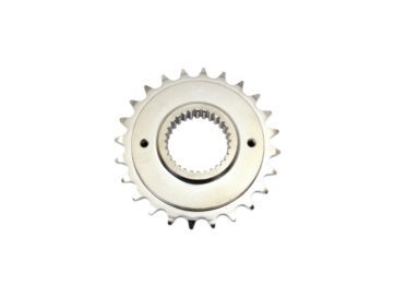 06-17 Dyna, 07-17 Softail, 07 Touring24 Teeth, 1/2" Offset Transmission Sprocket Silver
