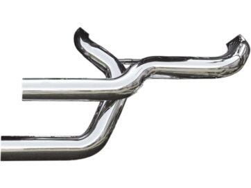 11-16 SoftailShotgun Custom Headers Heatshield black smooth Black