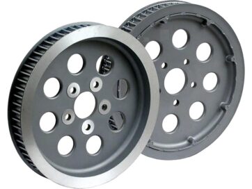 82-84 FL Shovel, 84-99 Softail, 91-99 Dyna, 86-99 TouringOEM Style Rear Belt Pulley Black 1 1/2" 65 teeth