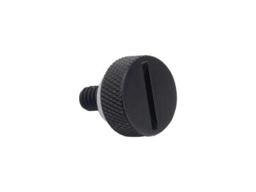 96-20 Sportster, 96-17 Dyna, 96-25 Softail, 96-25 Touring, 09-25 TrikeEasy Seat Mounting Screw With Washer Slotted 1/4-20 Thread Black