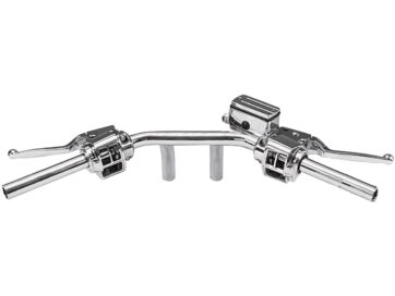 82-95 Sportster, 82-84 FX Shovel, 85-94 FX Model, 91-95 Dyna, 84-95 Softail82-95 Early Style Handle Bar Control Kit Chrome 5/8" Single Disc