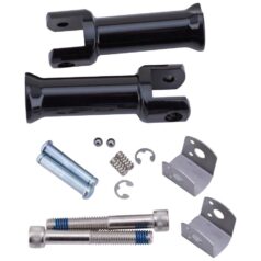 18-25 Softail, (except 19-20 FXDRS 114)Passenger Foot Peg Mount Kit for FL, FX Softail 18-up Black
