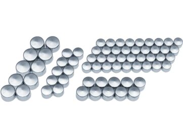 18-24 Softail, 17-24 Touring, 17-24 TrikeEngine Bolt Cover Kit for Milwaukee-Eight Engines Chrome