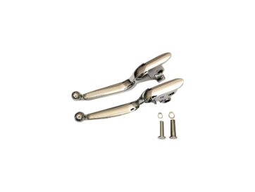 18-24 SoftailErgonomic Hand Control Replacement Levers Smooth Chrome Cable Clutch
