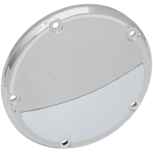 Smooth Derby Cover for Big Twins 5-hole Chrome