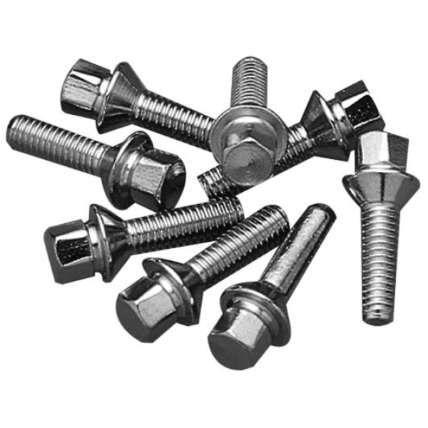 Tappet Engine Block Screw Set 1/4" - 24 Chrome - Panhead,Shovel