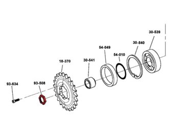 91 Sportster, 48-65 Panhead, 66-84 FL Shovel, 71-84 FX Shovel, 85-92 FX Model, 91 Dyna, 84-91 Softail, 86-91 Touring, 36-47 KnuckleheadTransmission Sprocket / Pulley Nut, 1 7/8" Transmission Sprocket and Pulley Nut