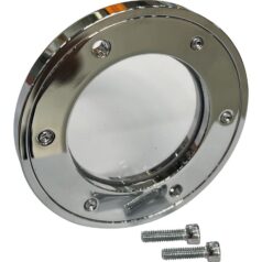 79-03 Sportster, 71-84 FX Shovel, 70-84 FL Shovel, 85-94 FX Model, 91-98 Dyna, 84-99 Softail, 85-98 TouringPorthole Point Cover Polished