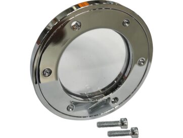 79-03 Sportster, 71-84 FX Shovel, 70-84 FL Shovel, 85-94 FX Model, 91-98 Dyna, 84-99 Softail, 85-98 TouringPorthole Point Cover Polished