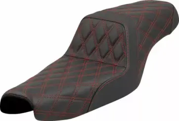 Step-Up  - Lattice Stitch Red  -  Sportster 04-22