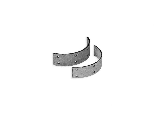 58-62 PanheadDrum Brake Shoe Lining with rivets Organic Rear