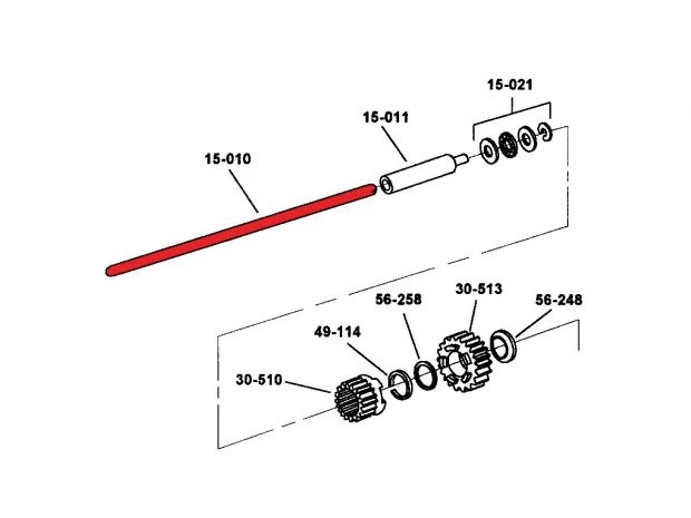 80-84 FL Shovel, 80-84 FX ShovelCLUTCH PUSH ROD