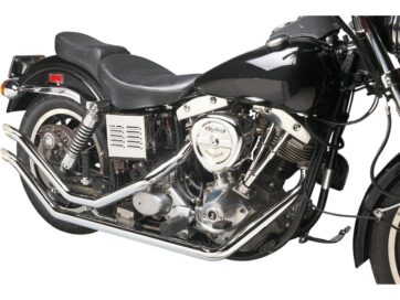 71-84 FX ShovelUpswept Drag Pipes for FX Shovel Kick Out Style Chrome 1,75"