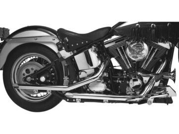 84-06 SoftailStaggered Slash Cut Drag Pipes Slash Cut Chrome 1,75"