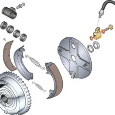 58-65 Panhead, 66-72 FL Shovel, 71-72 FX Shovel(10)COPPER CRUSH WSHR F/ R/ BR Cooper Crush Washer for Hydraulic Brake 58-72