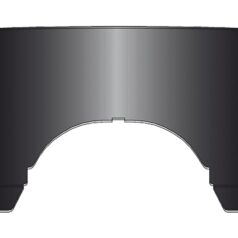 60-65 Panhead, 66-84 FL ShovelBeaded Heavy Duty™ Heritage Line Replacement Window Black