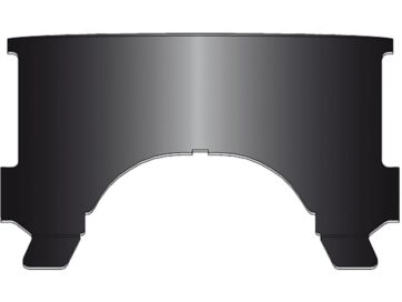 60-65 Panhead, 66-84 FL ShovelBeaded Heavy Duty™ Heritage Line Replacement Window Black