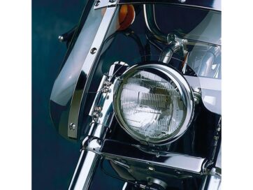 80-85 FXWG, 83 FXDG, 84-89, 99-03, 07, 11-15 FXST, 87-98, 07-10 FXSTC, 00-03, 05, 07 FXSTD, 01-06 FXSTDI, 09 FXSTB, 93-03 FXDWG, 02 FXDWGSE3, 04-05 FXDWGIHeavy Duty Windshield Mount Kit Straight forks Chrome
