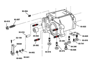 00-20 RevTech 5 in 4STUDS-4 SPD TRANS CASE/INR.PRI Mounting Studs