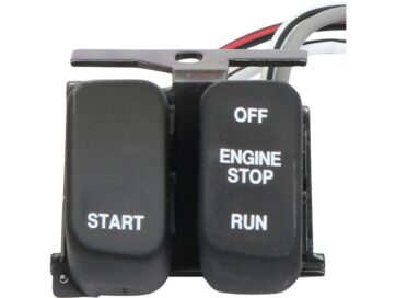 96-06 Sportster, 96-06 Dyna, 96-06 Softail, 96-06 Touring, 02-06 V-Rod96-up Ergonomic Replacement Engine Start and Stop Switch Engine/Stop/Start Switch Black